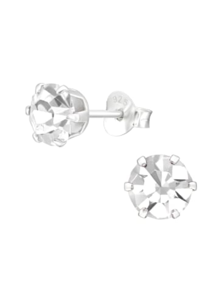 

Alexander York Серьги-гвоздики с кристаллами, 6 мм, из серебра 925 пробы, комплект из 2 штук