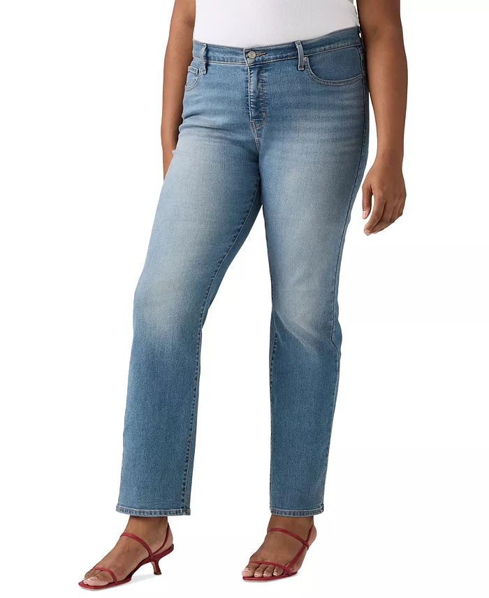 

Джинсы прямого кроя размера 314 с эффектом посадки Levi's, синий