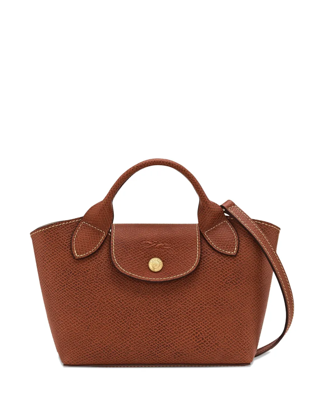 

Фактурная мини-сумка Épure Longchamp, коричневый