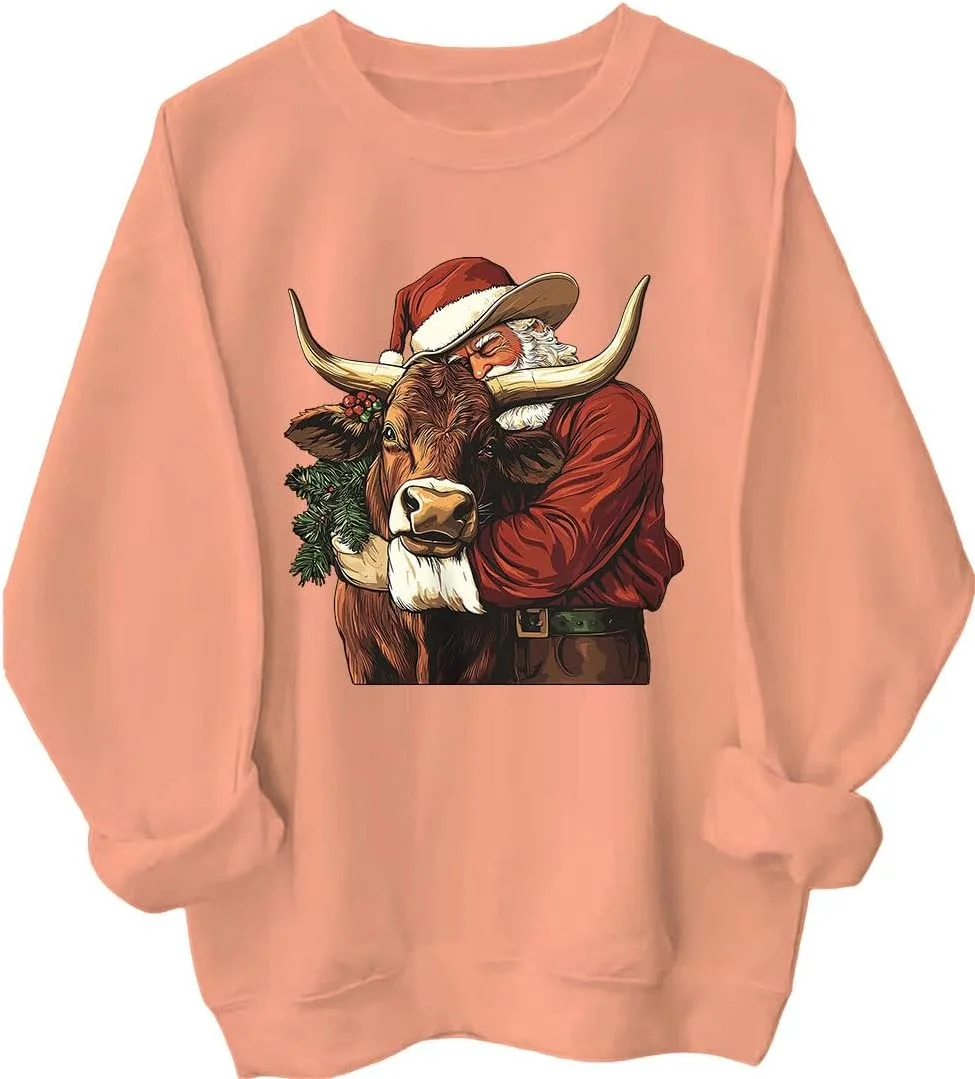 

Толстовка Cowboy Santa с капюшоном для мужчин и женщин MQZUO