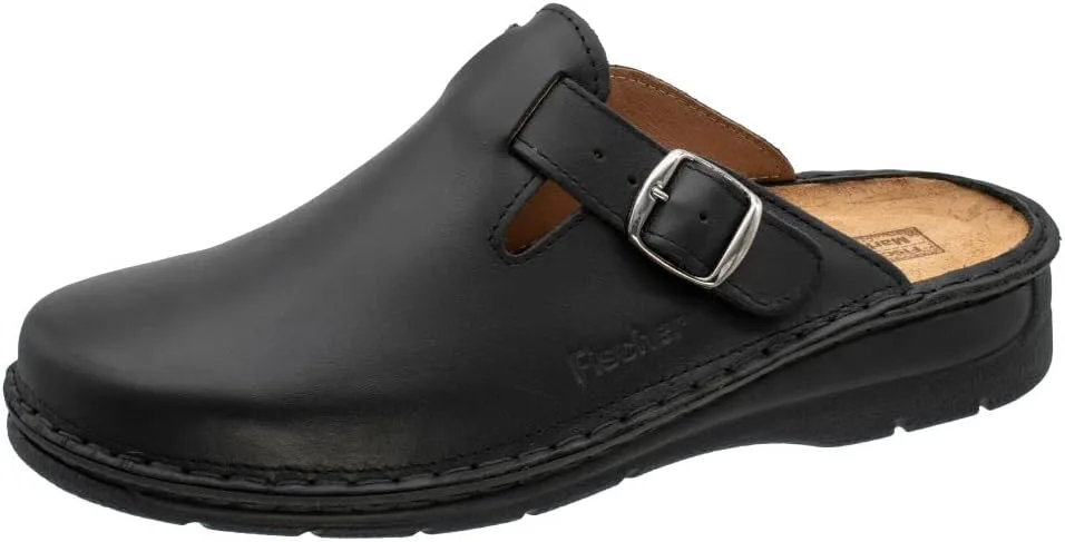 Мужские мюли марки Fischer, мюли из такой стали Fischer Markenschuh, черный