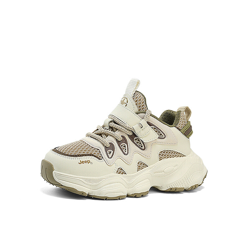 Кроссовки Jeep Kids Lifestyle Shoes Kids Low-top Khaki, бежевый — фото 3