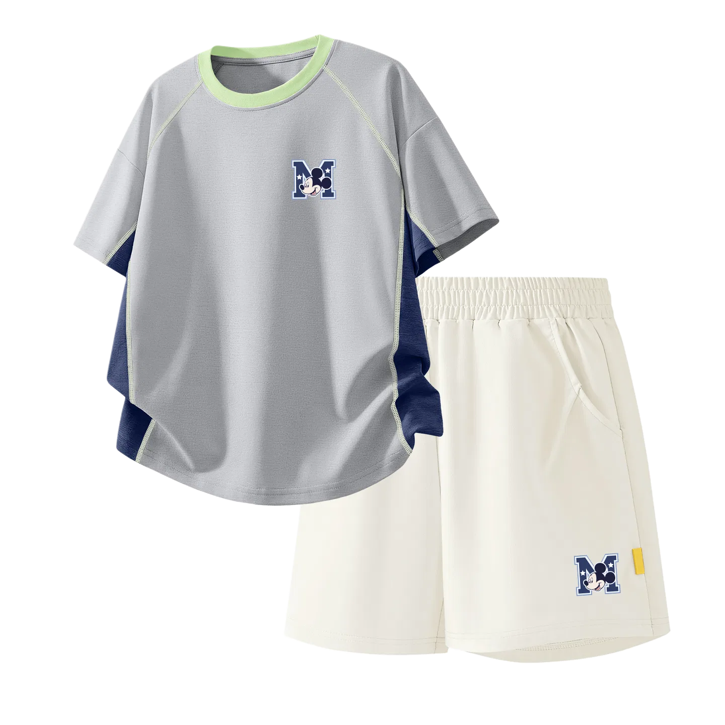 Детский спортивный костюм Casual Sportswear 2 Piece Set Disney, Di Star K Gray+Di Star K_Bottom Right Mist White