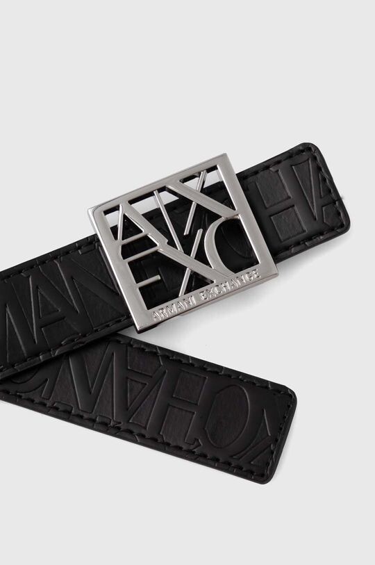 

Двусторонний ремень Armani Exchange с тиснением, черный