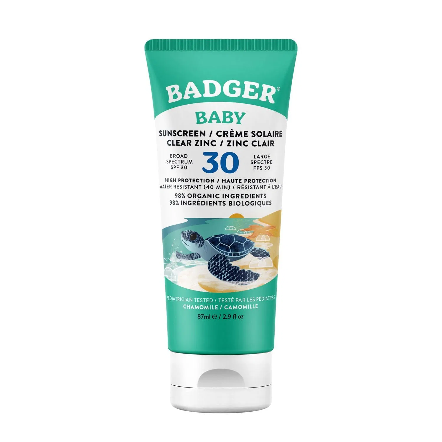 Детский солнцезащитный крем «Sunscreen Cream Baby, Clear Zinc» от Badger Badger