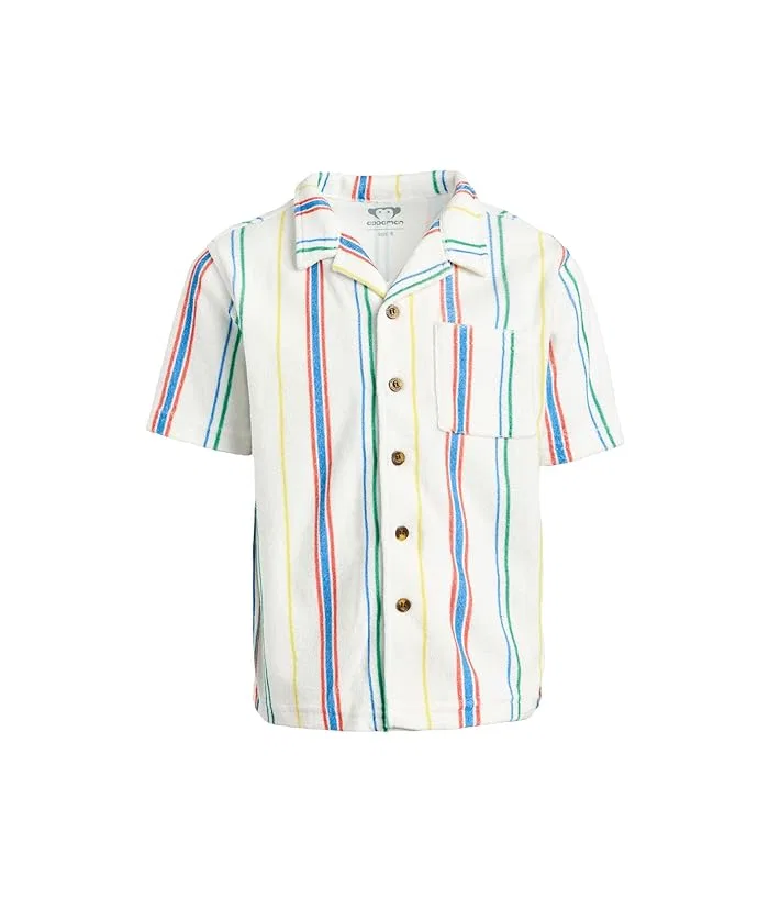 Рубашка с принтом Resort Shirt Appaman Kids, Navy Herringbone