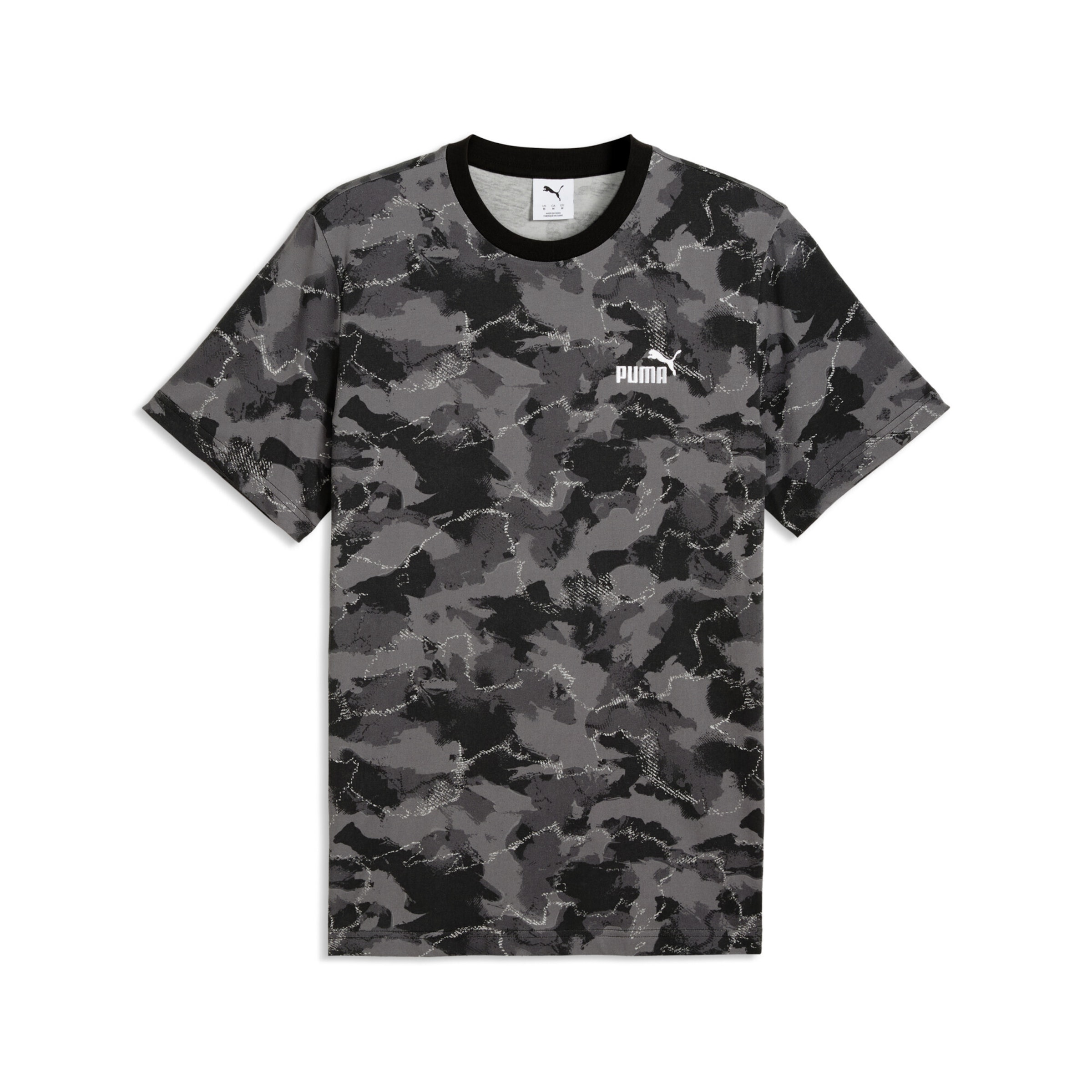 

PUMA Футболка 'Camo' в сером цвете