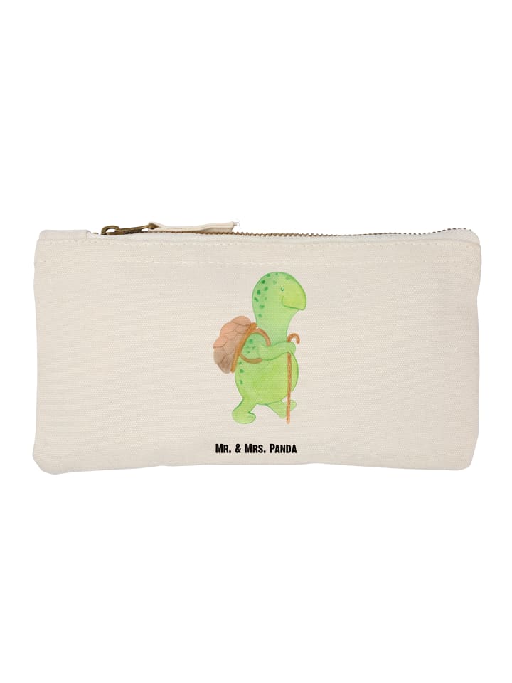 

Mr. & Mrs. Panda Пенал с изображением черепахи и туристической тематикой, без надписи, белого цвета