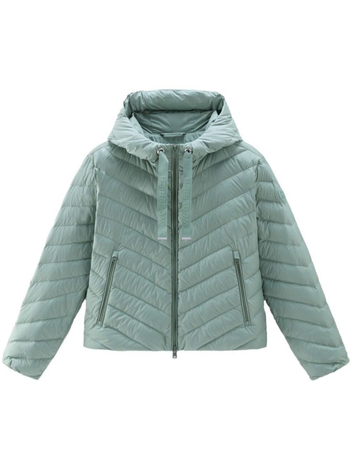 

Woolrich пуховик с капюшоном, зеленый