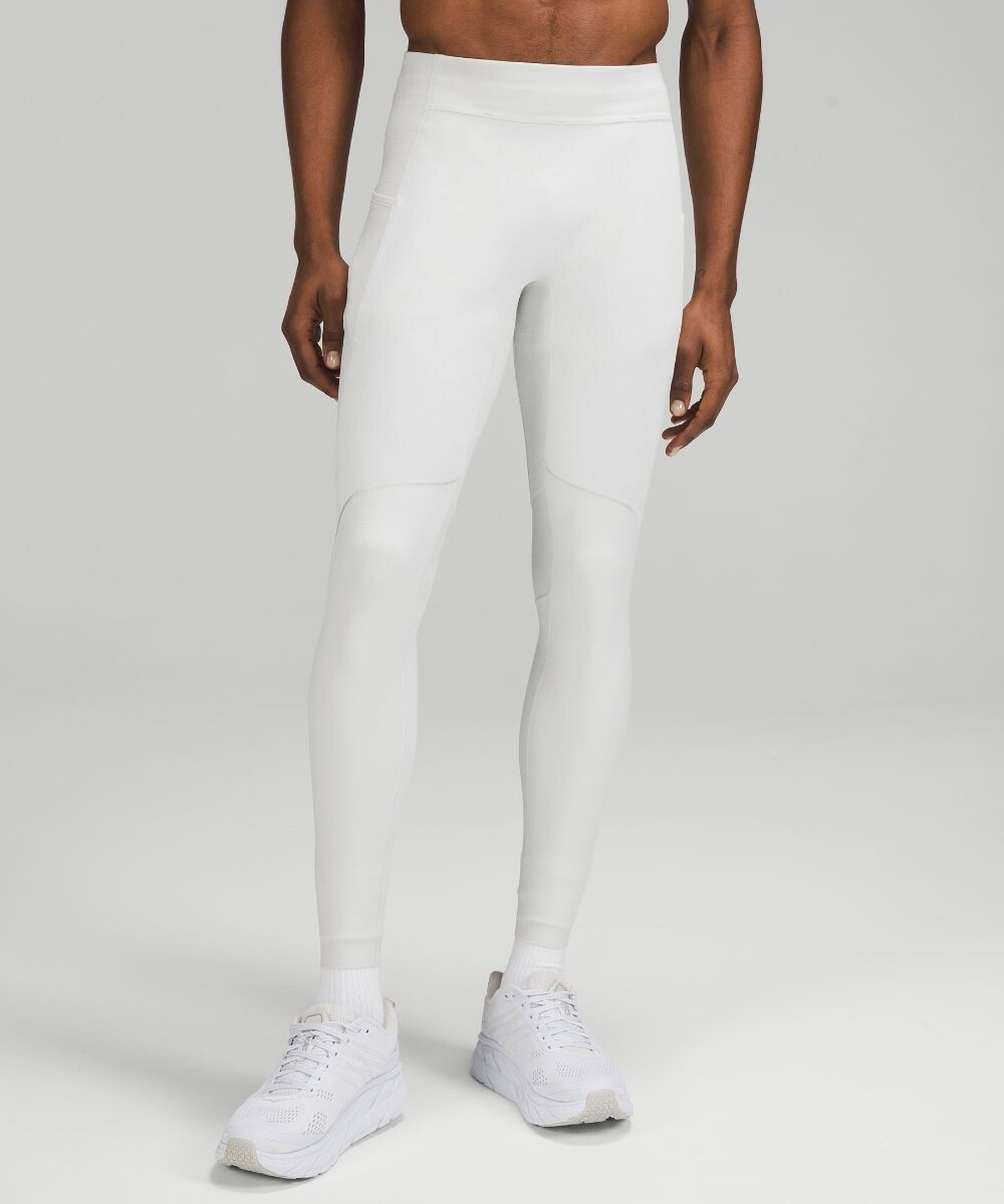 

Теплые тайтсы мужские Surge Lululemon, белый
