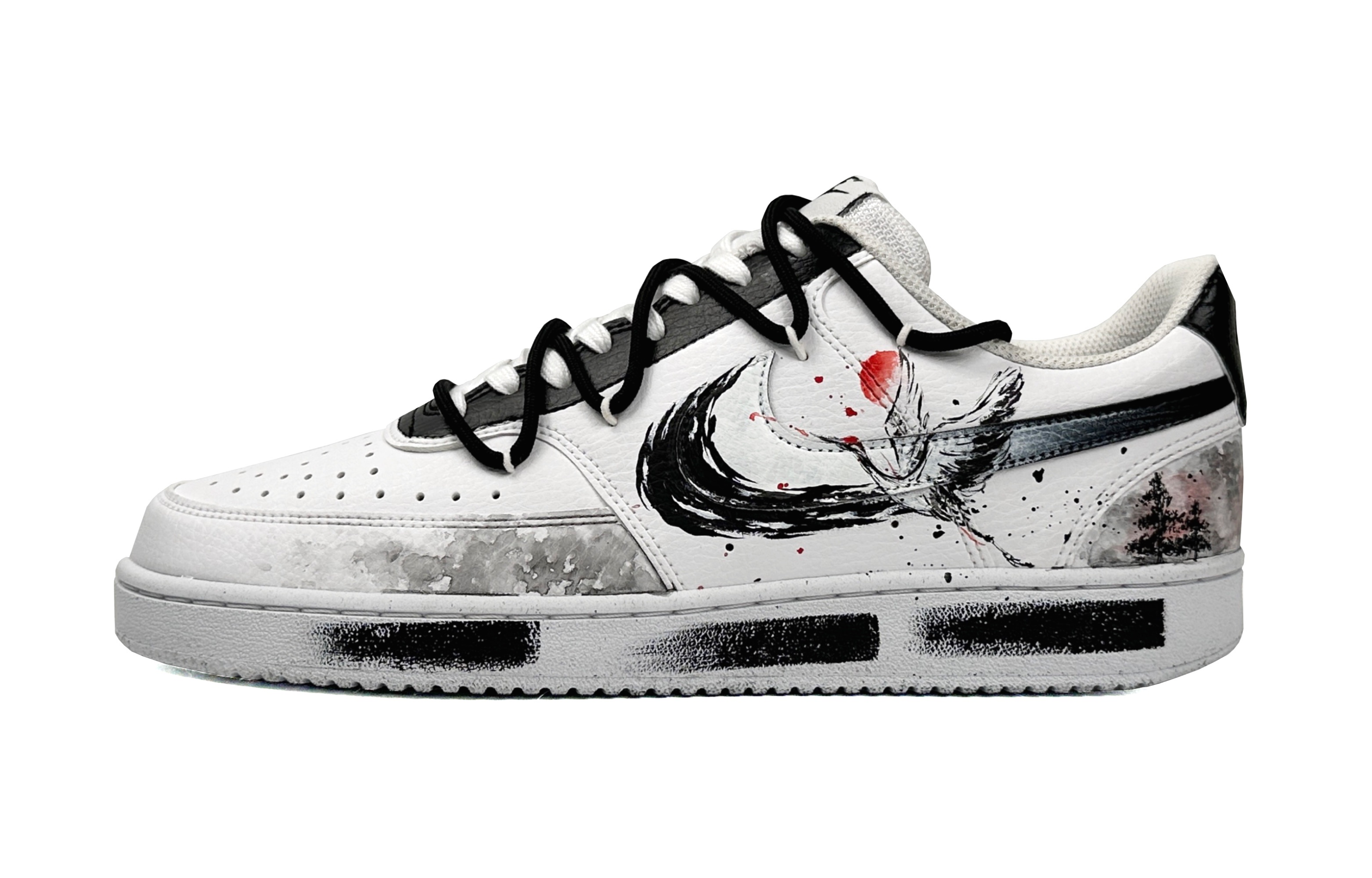 

Nike Кроссовки для скейтбординга Court Vision 1 Low Top, мужские, черно-белые