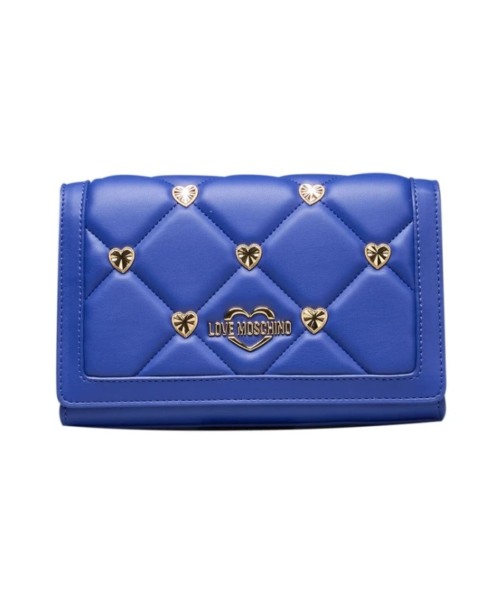 

Сумка через плечо на цепочке с логотипом спереди Love Moschino, синий