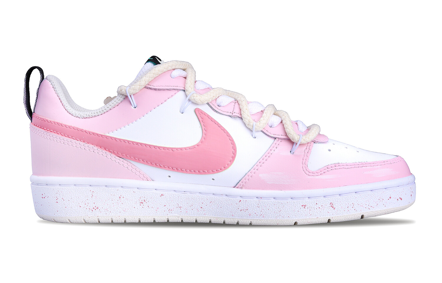 

Кроссовки Nike Court Borough Skateboard Shoes Women's Low-Top White Pink, Розовый, Кроссовки Nike Court Borough Skateboard Shoes Women's Low-Top White Pink