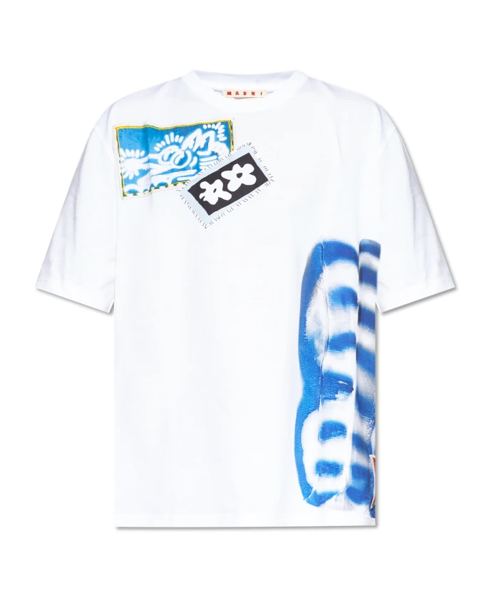 

Футболка с рисунком Marni, белый