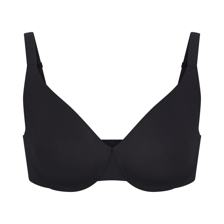 

Бюстгальтер полного покрытия без подкладки SKIMS Smoothing Intimates, цвет Onyx