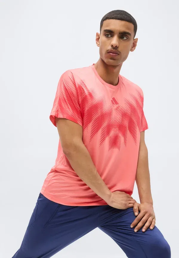 Футболка спортивная Aspyre tee uf sports t-shirt Adidas Performance, полутурбо розовый — фото 4