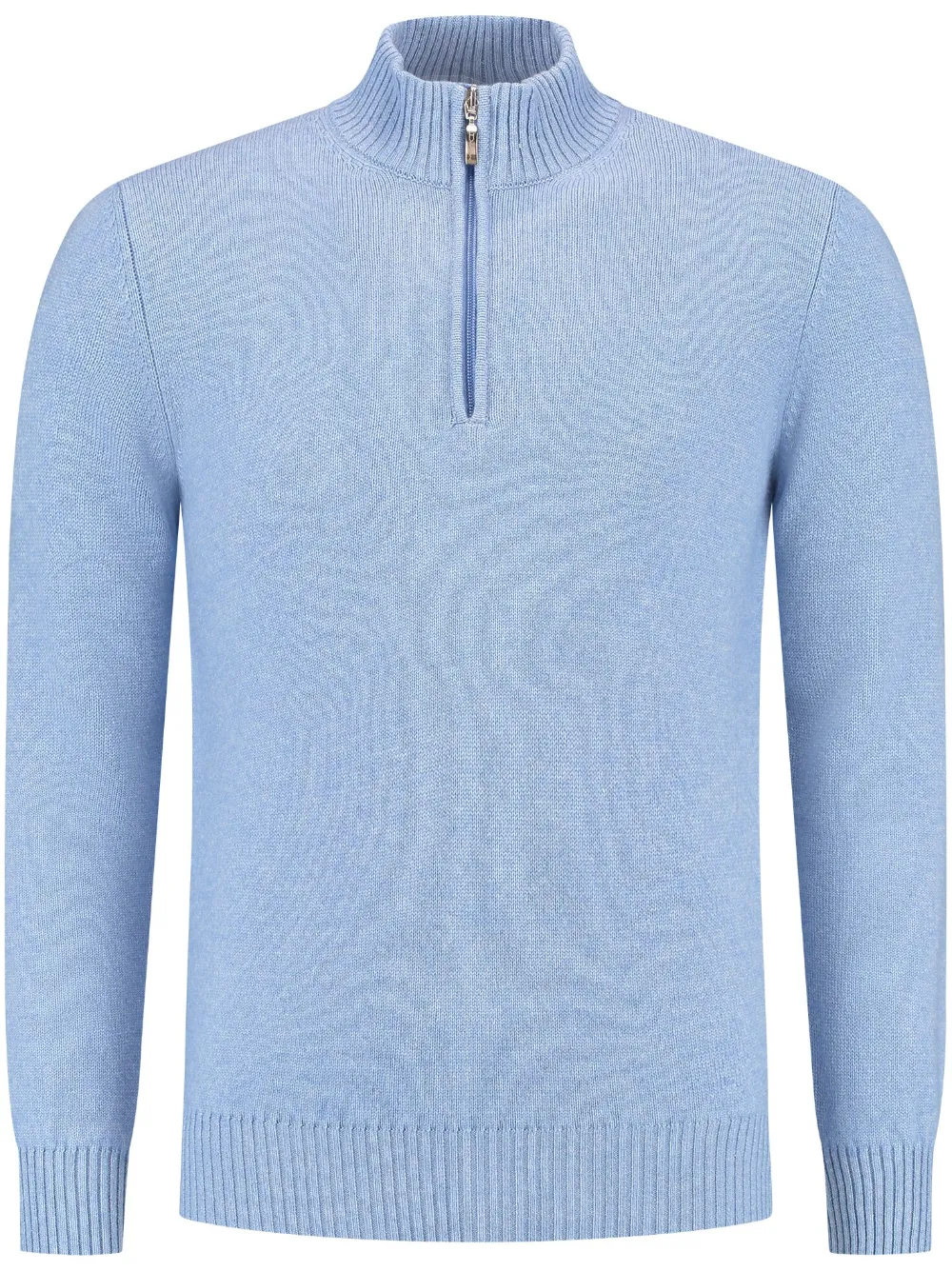 

Кашемировый джемпер с воротником на молнии Doriani Cashmere, синий