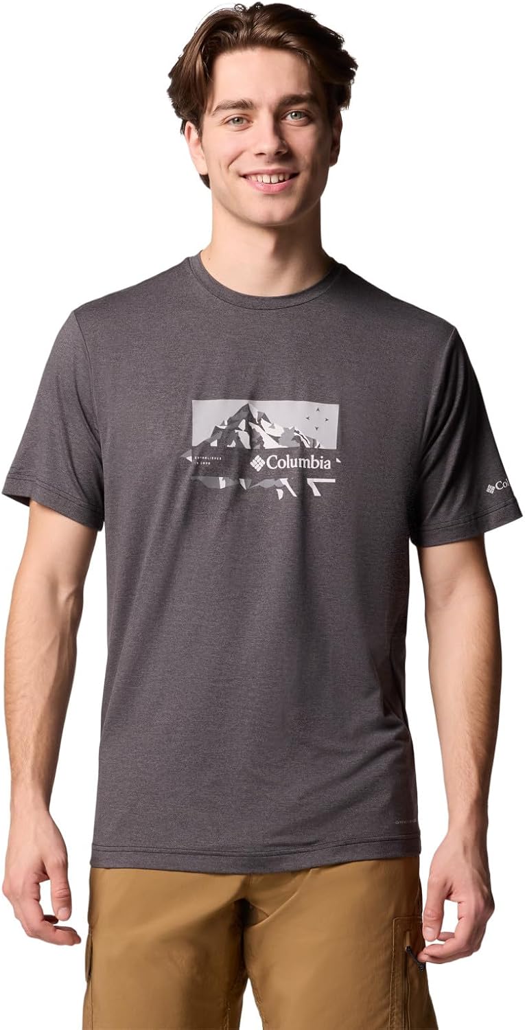 

Мужская футболка Columbia Kwick Hike с коротким рукавом и принтом, Black Heather/Peak Direction, Черный, Мужская футболка Columbia Kwick Hike с коротким рукавом и принтом, Black Heather/Peak Direction