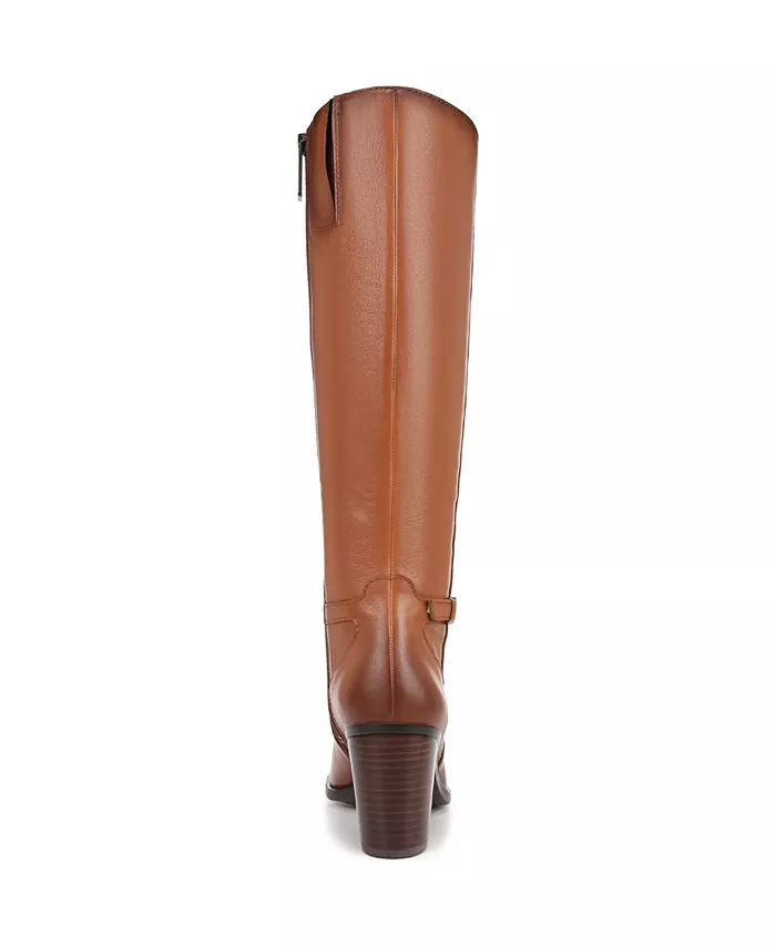 Женские сапоги Kalina Extra Wide Calf с квадратным каблуком до колена Naturalizer, коричневый — фото 3