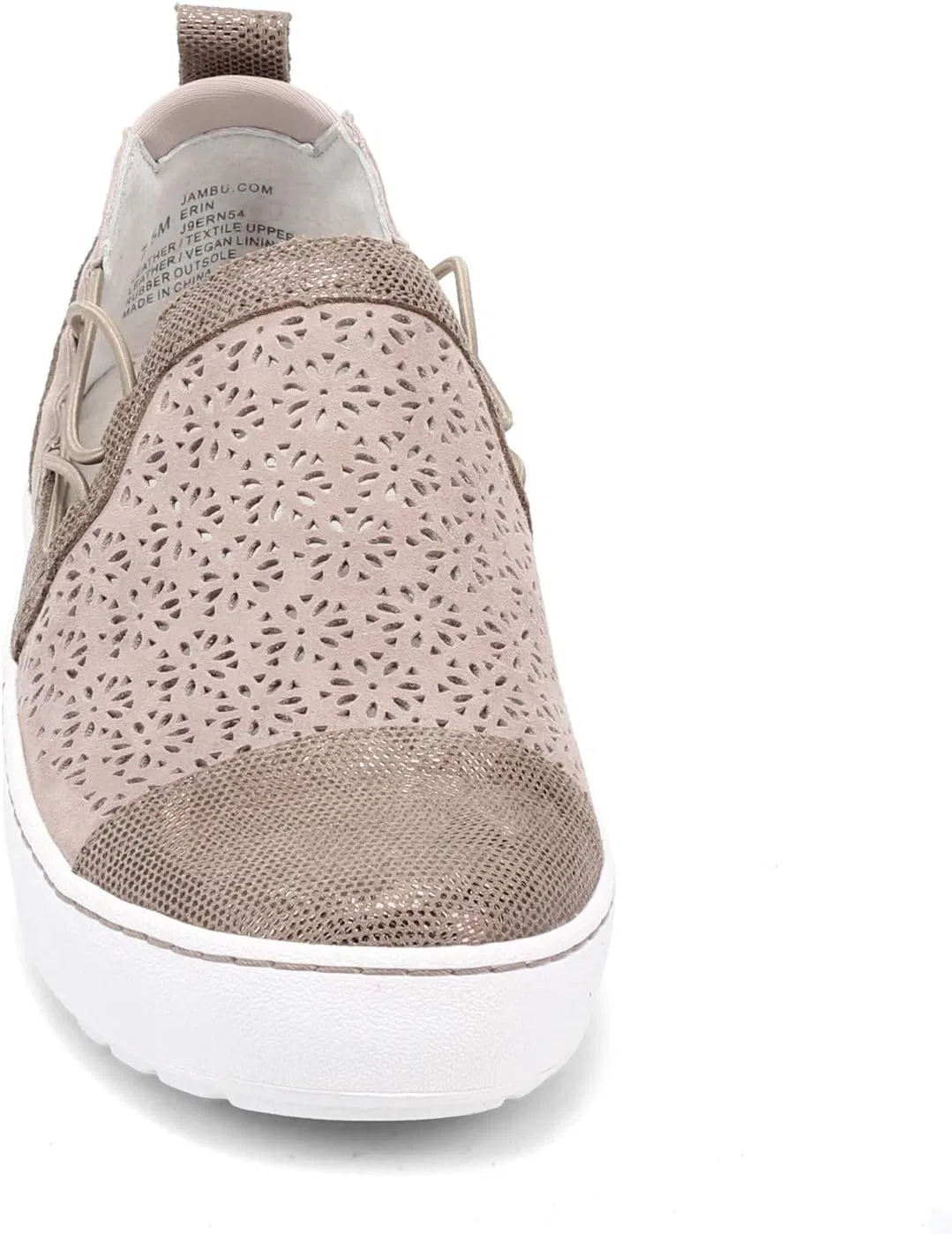 Кроссовки Jambu Originals Erin из перфорированной замши, модель 690-951, Taupe — фото 3