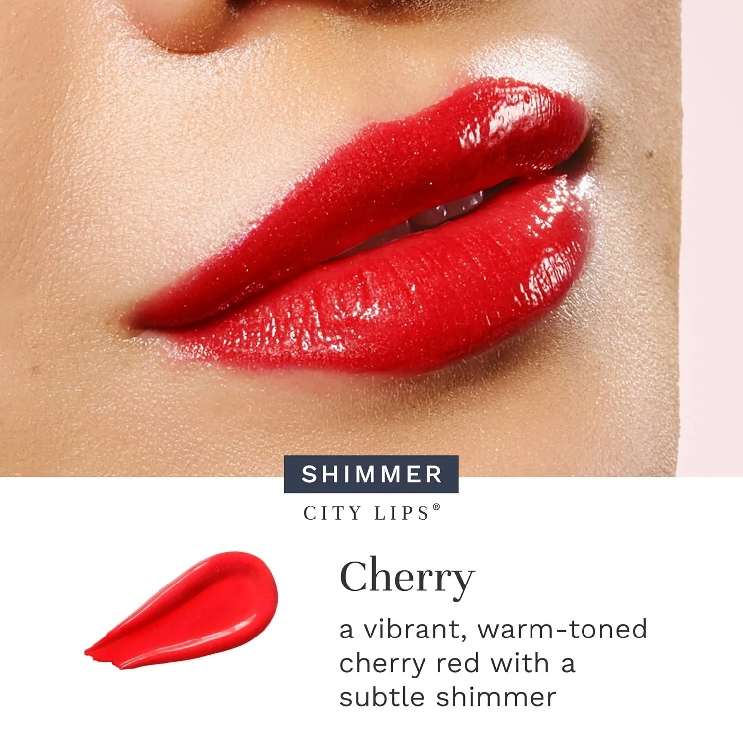 Блеск для губ City Beauty City Lips Plumping Lip Gloss - сияющий блеск для более полных и молодых губ | Увлажняющее и разглаживающее средство для губ с гиалуроновой кислотой, Cherry — фото 2