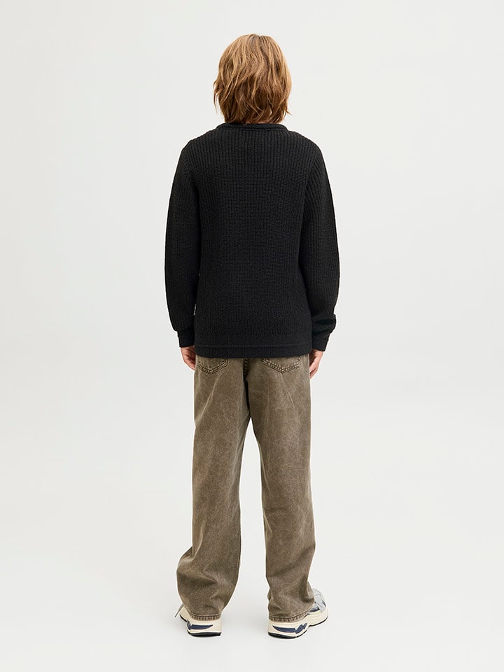JACK & JONES Junior Свитер «Кайто» черного цвета — фото 2