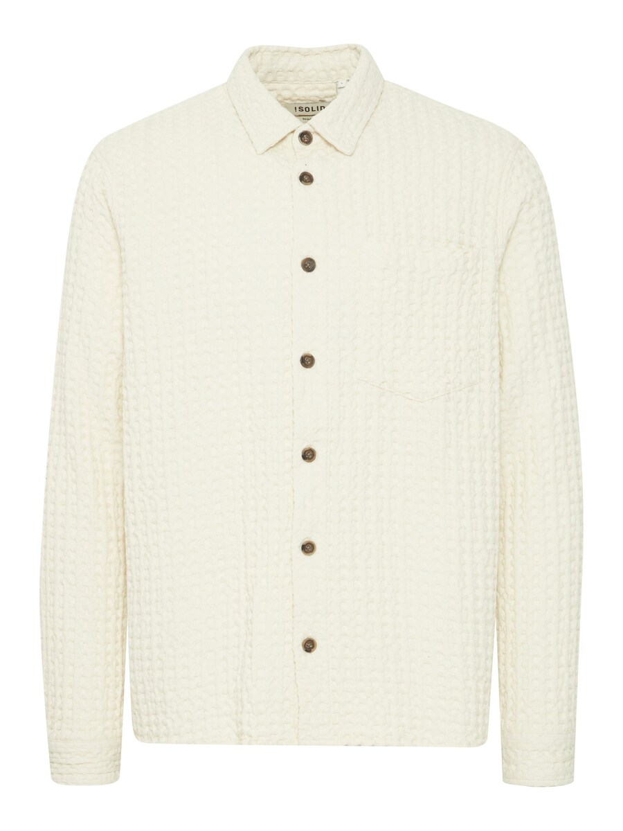 

Рубашка на пуговицах классического кроя !Solid NELIX, White