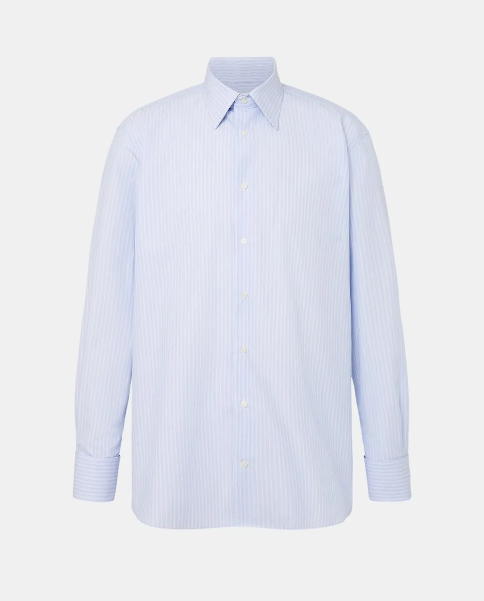 

Мужская рубашка с длинным рукавом, не требует глажки Emidio Tucci, синий