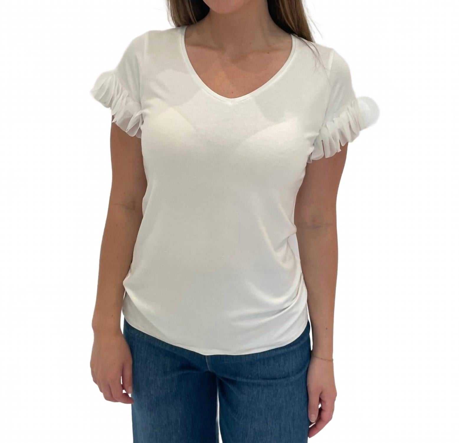 

Топ с рюшами Acapulco белого цвета Bariloche