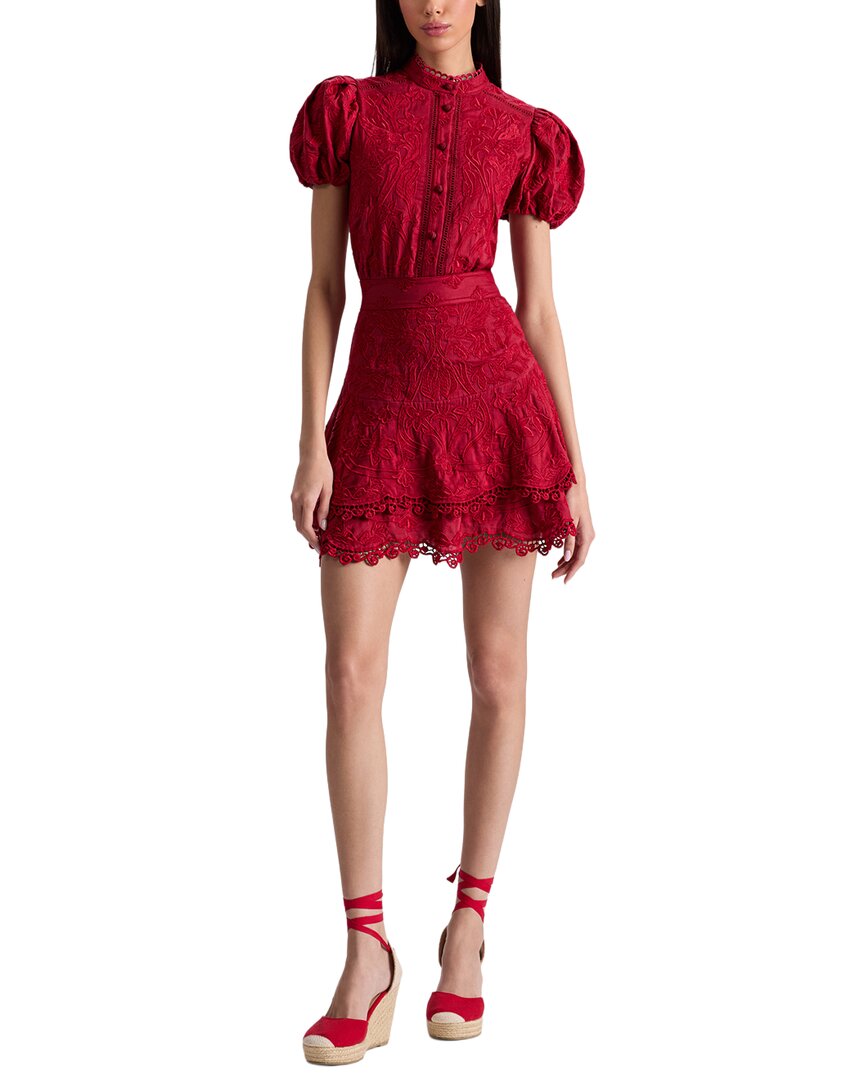 

Платье-рубашка Alice + Olivia Лорин Alice + Olivia, красный