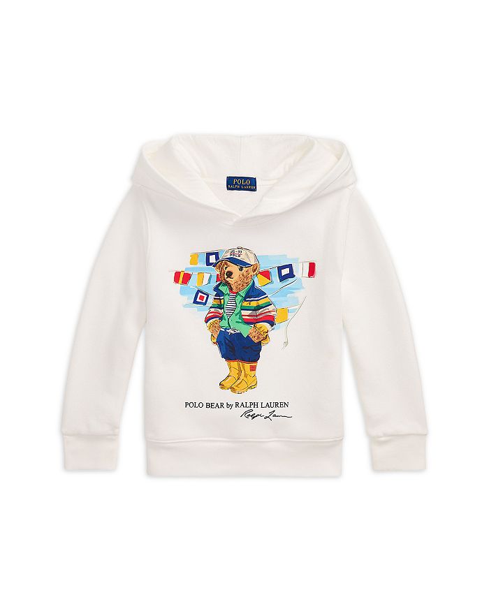 

Толстовка с капюшоном Polo Bear для мальчиков из флиса - Little Kid Ralph Lauren, белый