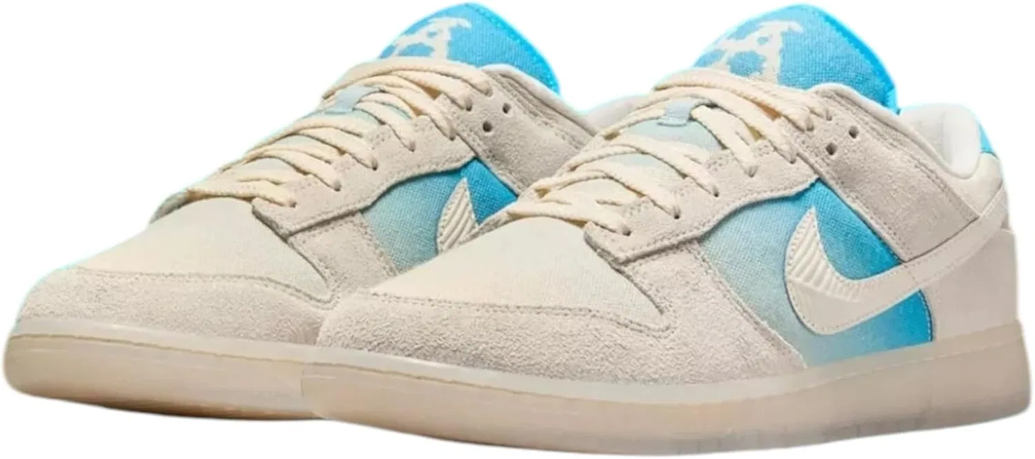 Кроссовки мужские Nike Dunk Low Retro, цвет Sail/Pale Ivory-baltic Blue — фото 3