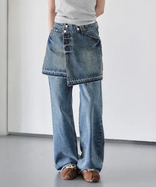 Женская джинсовая мини-юбка DECET WOMEN DCSK005