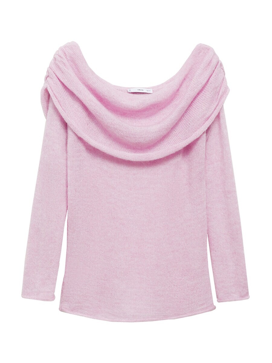 

Тонкий вязаный свитер MANGO Sweater CISNE, розовый