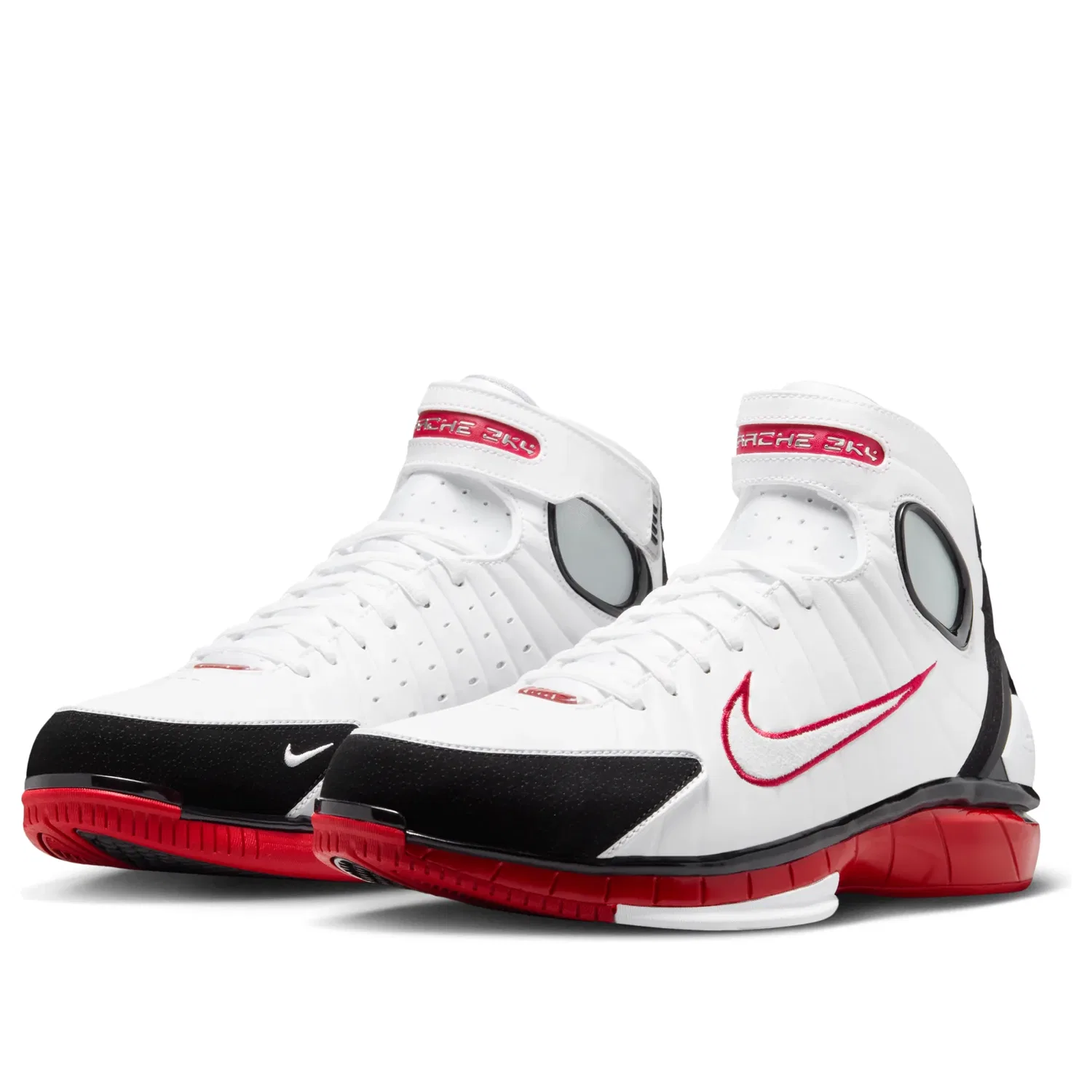 Кроссовки Nike Air Zoom Huarache 2K4 'White Varsity Red Black' IV3782-100, белый — фото 4