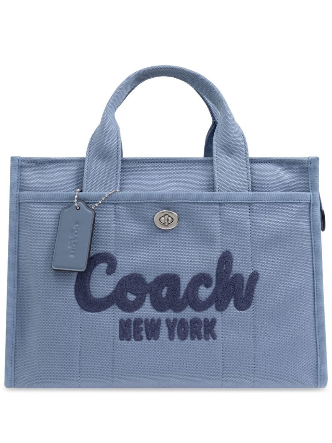 

Coach сумка-тоут с вышитым логотипом, синий