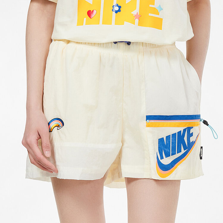 Шорты (WMNS) Nike AS W Nike Sportswear ICON CLASH Short COCONUT MILK DJ5376-111, кремовый — фото 3