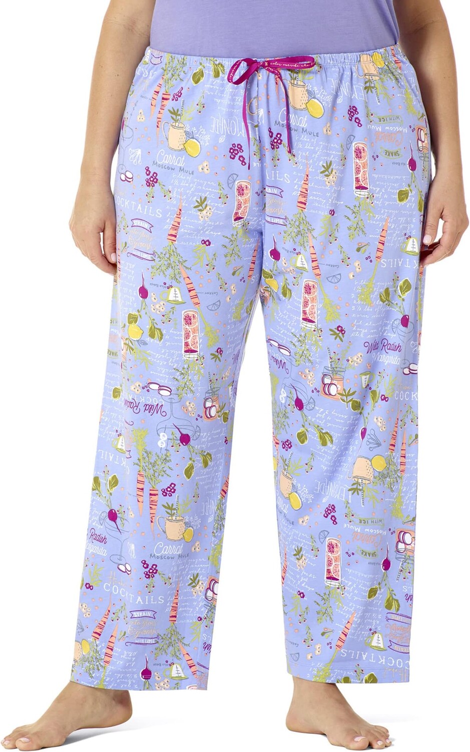 

Пижамные брюки HUE Plus Size Natural Ingredients Pajama Pants, цвет Jacaranda