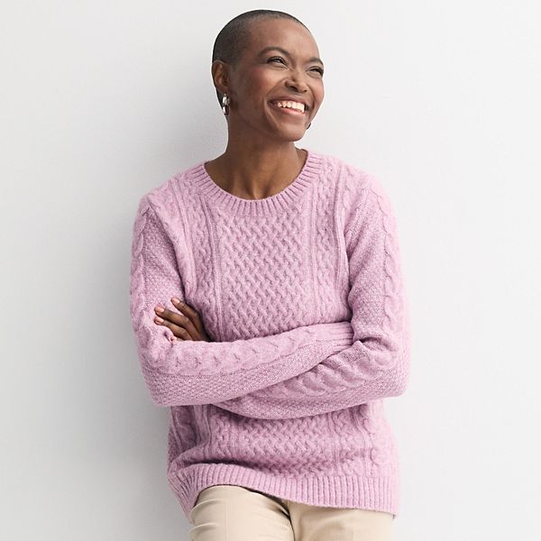 

Уютный свитер для женщин Croft & Barrow, Purple