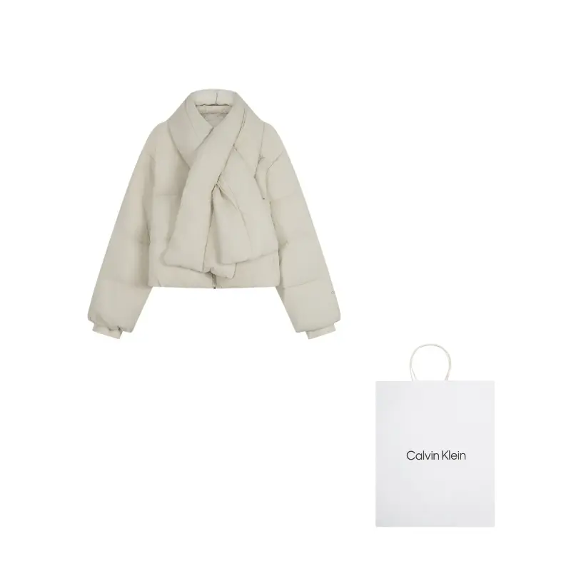 

Calvin Klein Женская пуховая куртка, 67U-Milk White