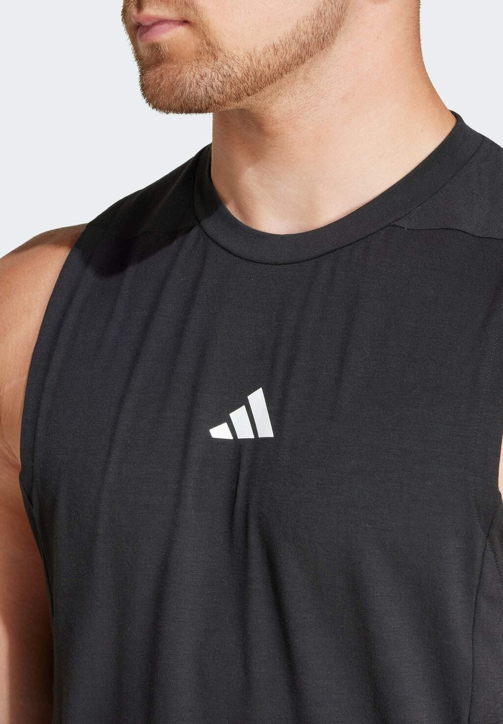 Топ Designed For Training Tank Adidas, черный — фото 3