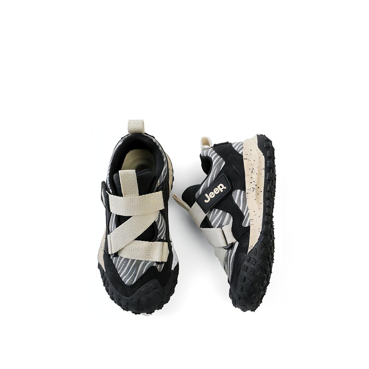 Кроссовки Jeep Kids Lifestyle Shoes Kids Low-top Beige/Black, бежевый/черный — фото 3
