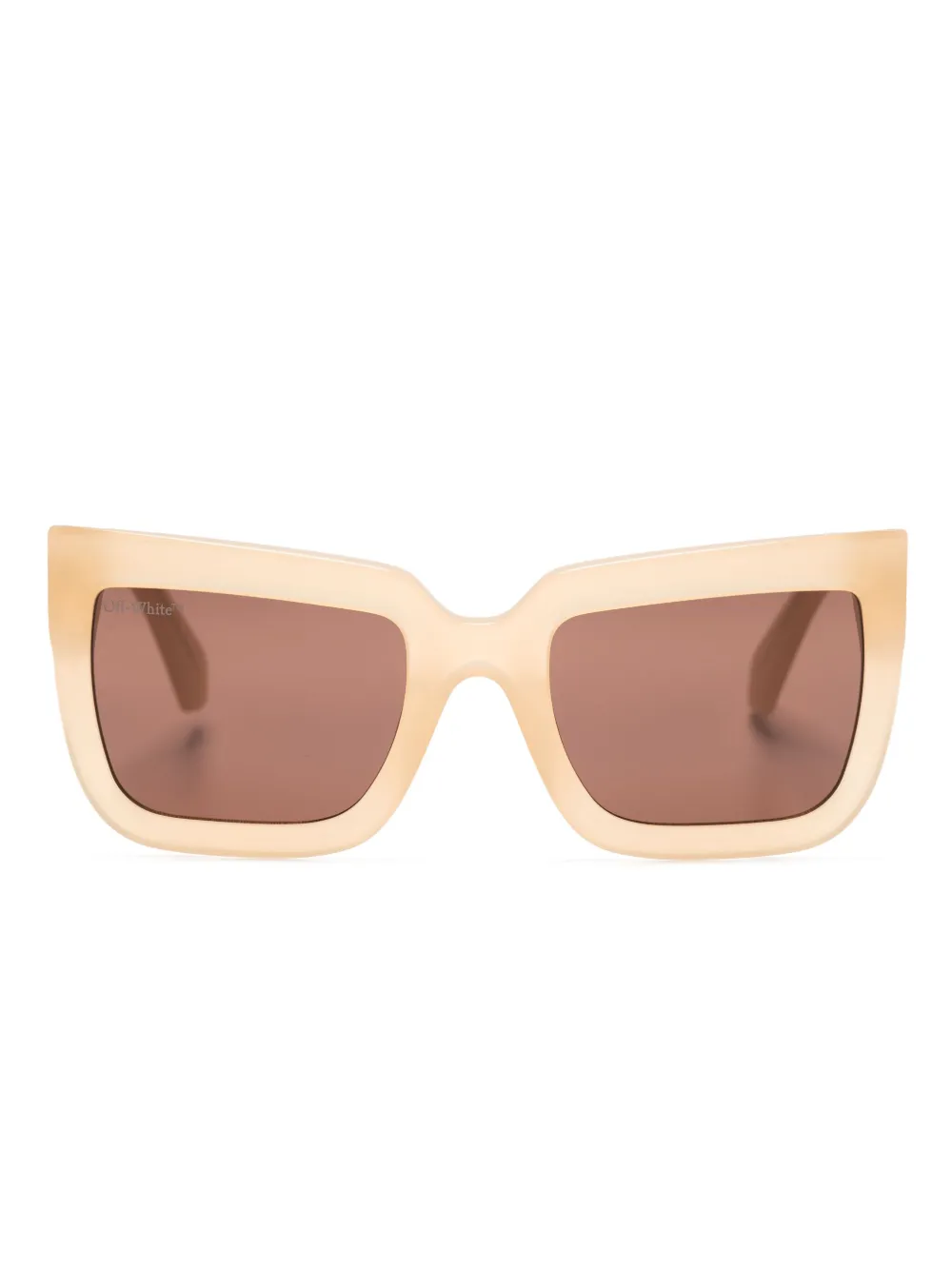 

Солнцезащитные очки в квадратной оправе Off-White Eyewear, коричневый