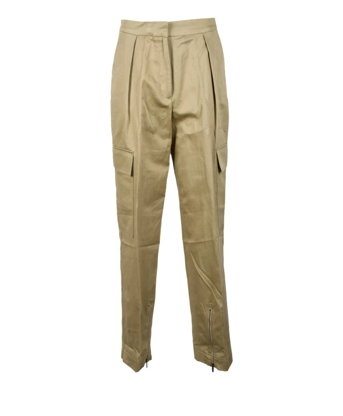 

Льняные брюки-карго с высокой талией Calvin Klein, коричневый