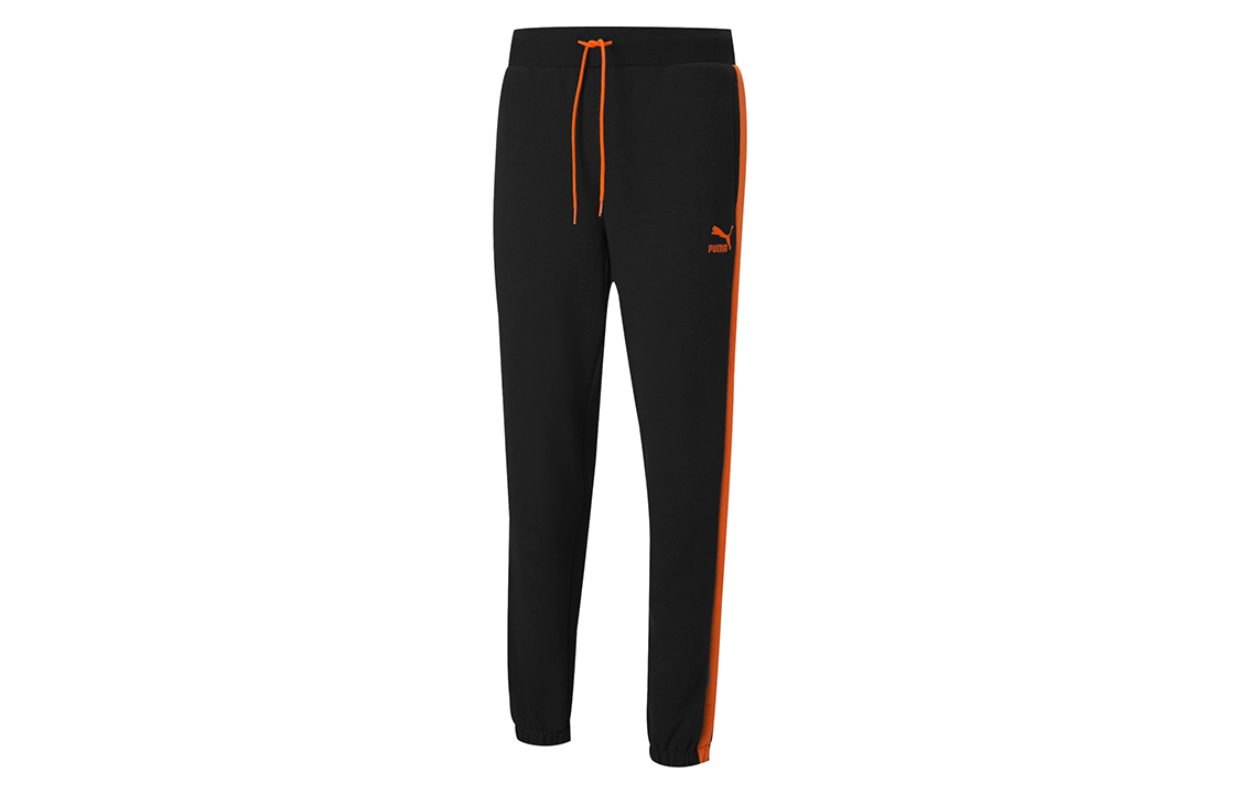 

Мужские трикотажные спортивные штаны Puma, цвет Black/Orange