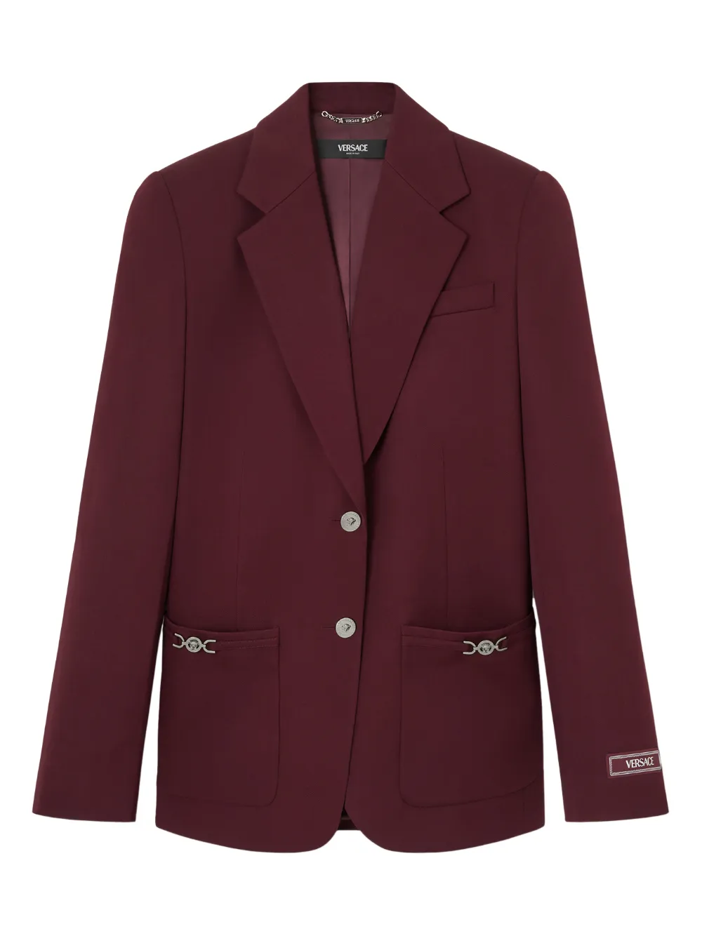 

Блейзер с декором Medusa Versace, красный