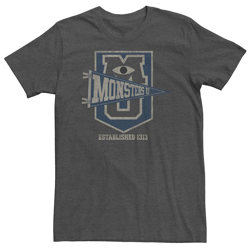 

Футболка с подвеской Disney/Pixar's Monsters University Big & Tall Monsters Licensed Character, цвет Charcoal Heather