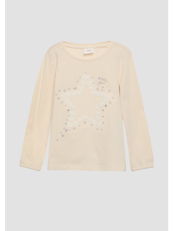 

Футболка s.Oliver T-Shirt langarm, бежевый
