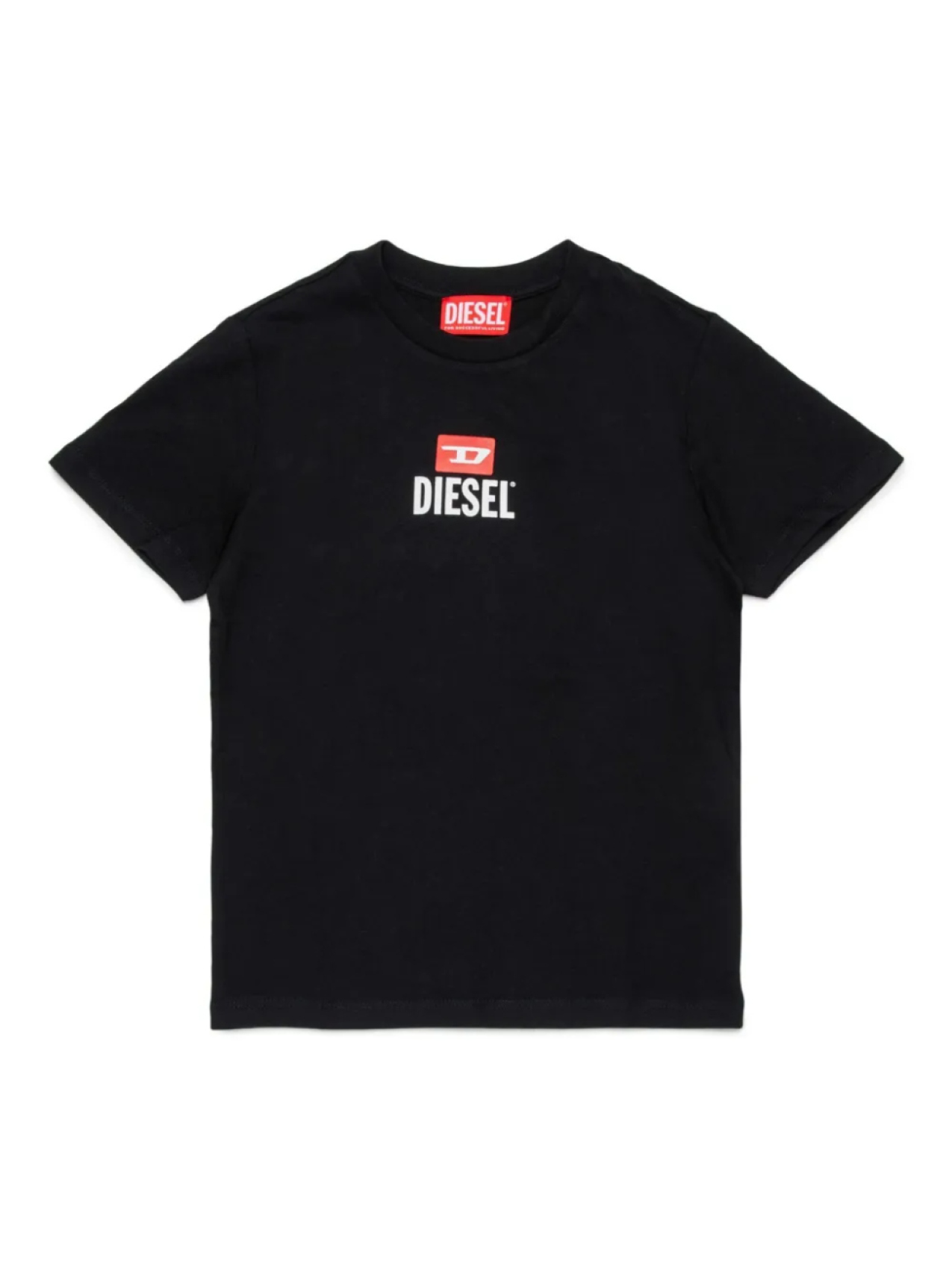 

Diesel Kids футболка D-Diesel с логотипом, черный
