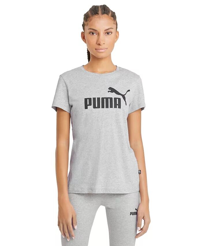 

Женская футболка с коротким рукавом и графическим принтом Essentials Puma, серый